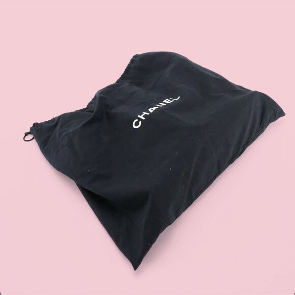 Chanel Black Calfskin Stitched Archi Chic Large Shopping Tote - Picture 12 of 12